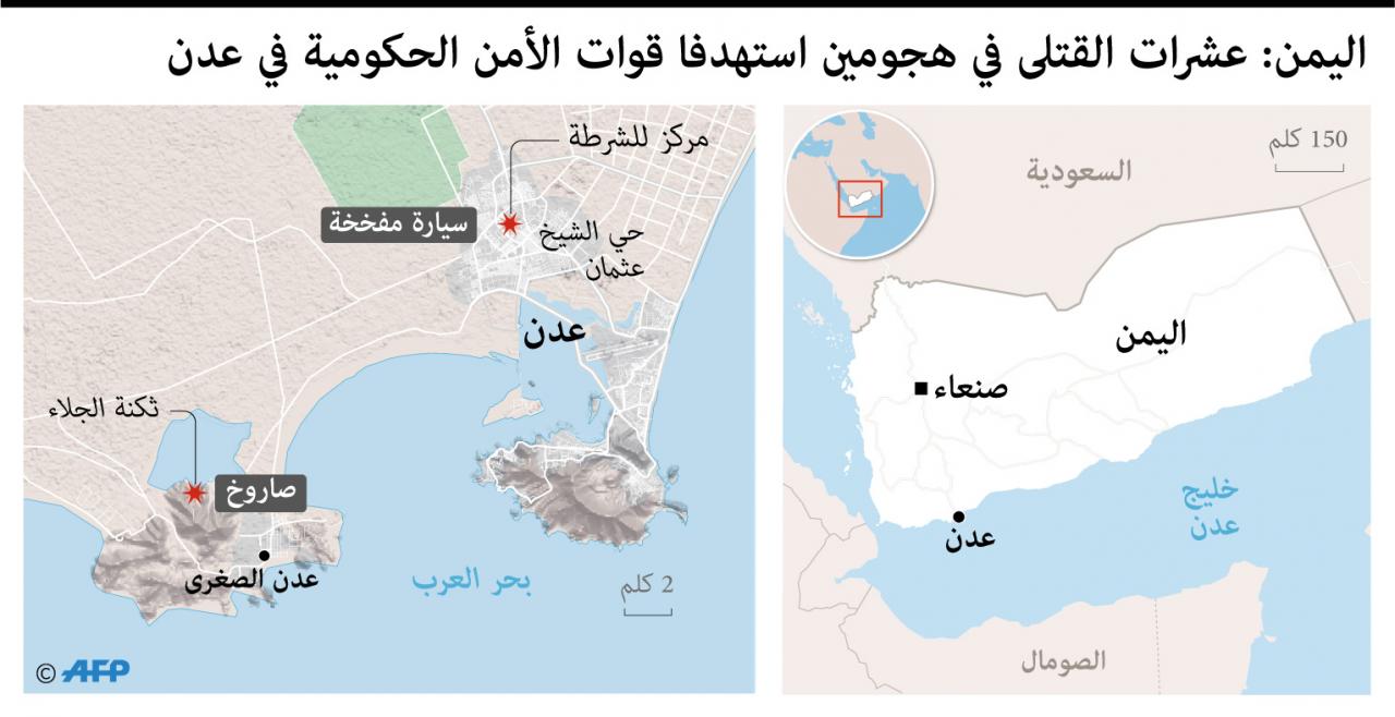 خريطة مدن اليمن، مدن اليمن بالتفصيل 1864 1