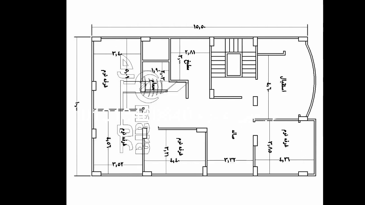 رسم هندسى شقة 130 متر، تصاميم للشقة برسم هندسي خرافة 3461 13