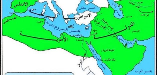 خريطة الدولة الاموية , اهم اماكن الدوله الامويه على الخريطه