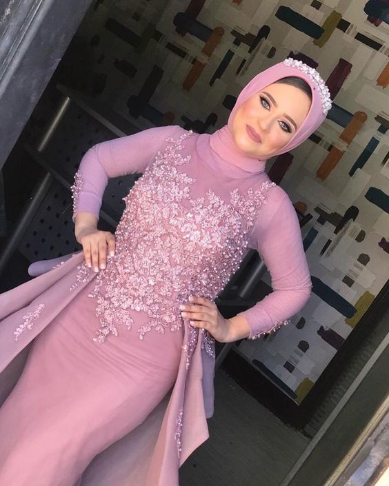 فساتين سهرة للمحجبات 2019 - اجمل فساتين سهرة للمحجبات 649 4