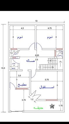 منزل 120 متر- تصميم منزل 120متر 10286 4