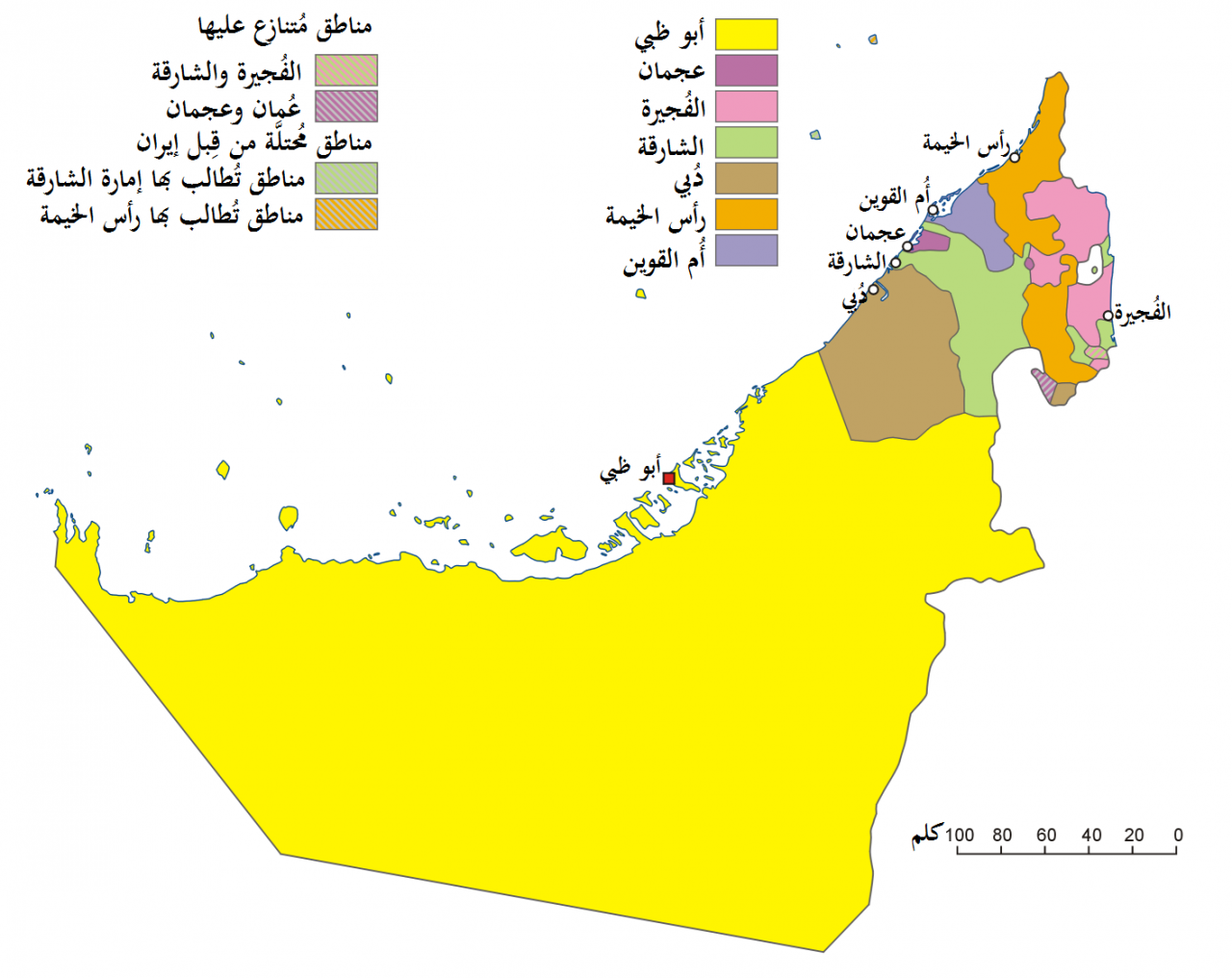 خريطة العين الامارات , اهم معلومات عن ابو ظبي الامارت